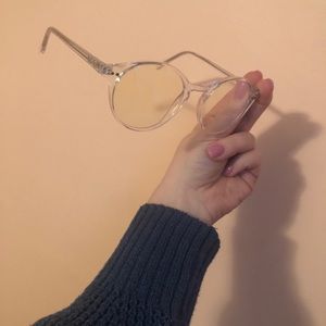 Clear Round shaped Blue Light Glasses